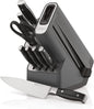 Ninja K32017 Foodi NeverDull Premium Knife System, 17 Piece Knife Block Set with Built-in Sharpener, German Stainless Steel Knives, Black