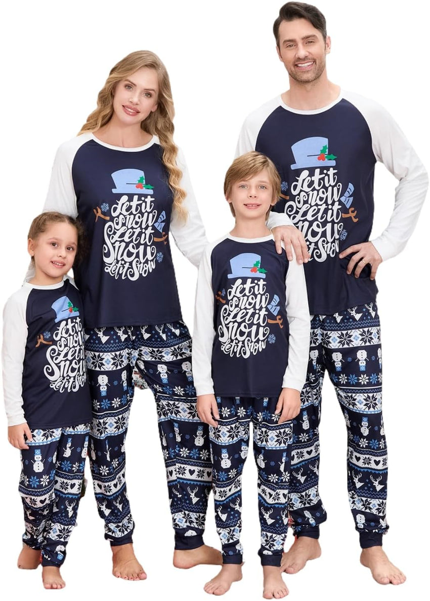 VS&LLWQ Family Christmas Pjs Matching Sets Christmas Pajamas for Family Christmas Elf Pjs Holiday Xmas Jammies Set