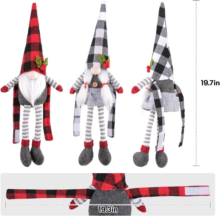 D-FantiX Christmas Curtain Tieback Buckle Set of 2, Mr and Mrs Gnome Curtain Tiebacks Holder Fastener Buckle Window Christmas Ornaments Decorations Home Décor 2025