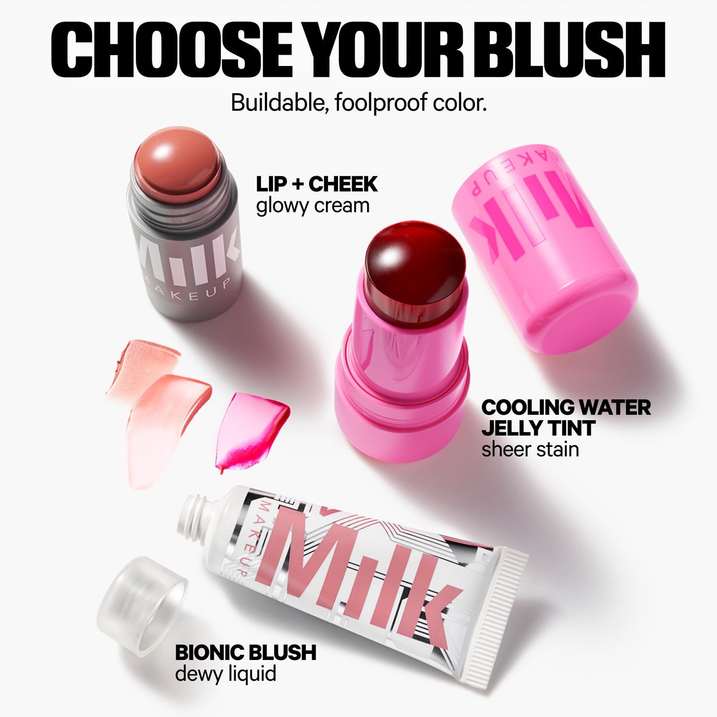 Milk Makeup Bionic Blush, Infinity (Dusty Rose) - 0.28 fl oz - Hydrating Liquid Blush - Buildable & Blendable - Hydrates & Improves Look of Skin - Vegan, Cruelty Free