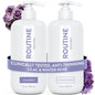 Routine Wellness Anti-Thinning Shampoo and Conditioner Set for Thinning Hair - Biotin DHT Blocker Women & Men - Color Safe Shampoo for Hair Loss & Healthier Hair - Rose Hips (Pack of 2)