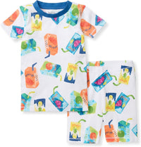 Burt's Bees Baby Girls' Pajamas, 2-Piece Long Sleeve Tee and Pants Organic Cotton PJ Set