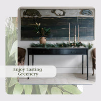 CG Hunter Holiday Collection Faux Garland, Premium Artificial Indoor and Outdoor Large 6-ft Magnolia, Eucalyptus, Pinecone, Needle Pine Christmas Garland, Christmas Decorations and Holiday Greenery