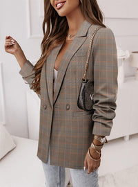 CRAZY GRID Women Business Casual Blazer Jacket Fashion with Lined Work Professional Suit Jacket