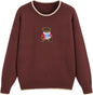 CIDER Women's Fall Sweaters Long Sleeve Cute Sweaters Bear Graphic Crewneck Soft Knit Casual Cropped Pullover