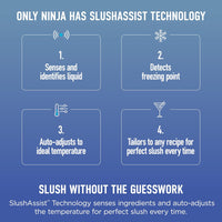 Ninja SLUSHi Max XXL Smart Frozen Drink Maker | Top Performance & Smart Technology, Party-Size 150oz Capacity, No Ice Needed, 6 Programs, Ideal Temp & Texture up to 12 hours | Peach FS605