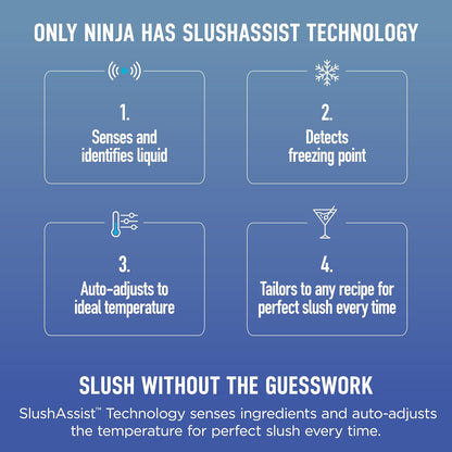 Ninja SLUSHi Max XXL Smart Frozen Drink Maker | Top Performance & Smart Technology, Party-Size 150oz Capacity, No Ice Needed, 6 Programs, Ideal Temp & Texture up to 12 hours | Peach FS605