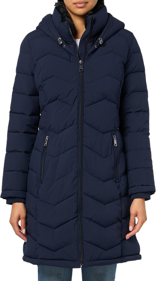 Calvin Klein Women's Long Chevron Puffer Jacket