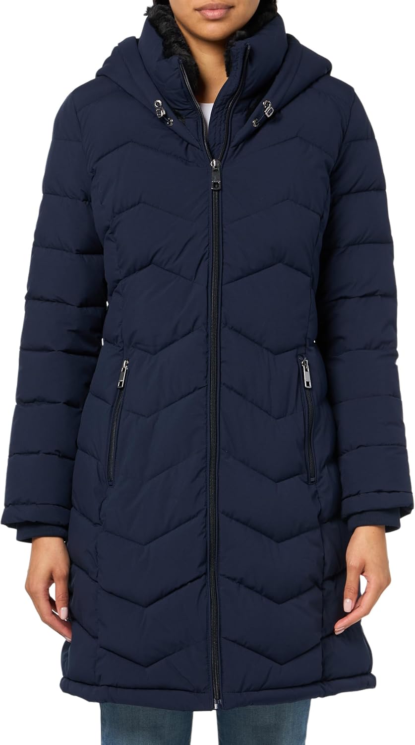 Calvin Klein Women's Long Chevron Puffer Jacket
