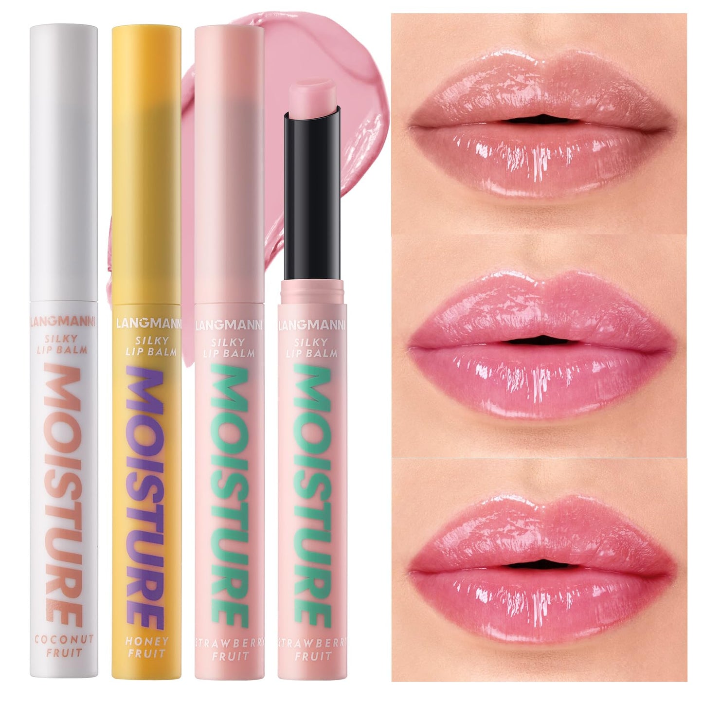 Jolilab Tinted LipBalm Color Change Silky Texture Fruit Flavoured for Lip Long Lasting Taste Waterproof Moisturizing Hydrating Lip Make-up for for Women and Girls
