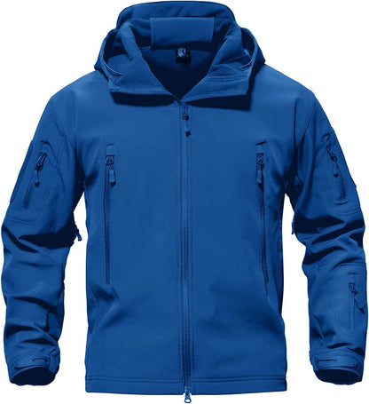 7DAY'S Men's Special Ops Military Tactical Soft Shell Winter Warm Fleece Lined Jacket Rain Hood Coat Hiking Snowboard