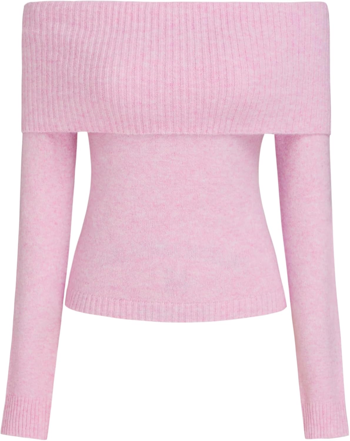 CIDER Women’s Off Shoulder Knitted Long Sleeve Tops Fall Pullover Sweater