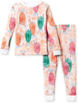 Burt's Bees Baby Girls' Pajamas, 2-Piece Long Sleeve Tee and Pants Organic Cotton PJ Set