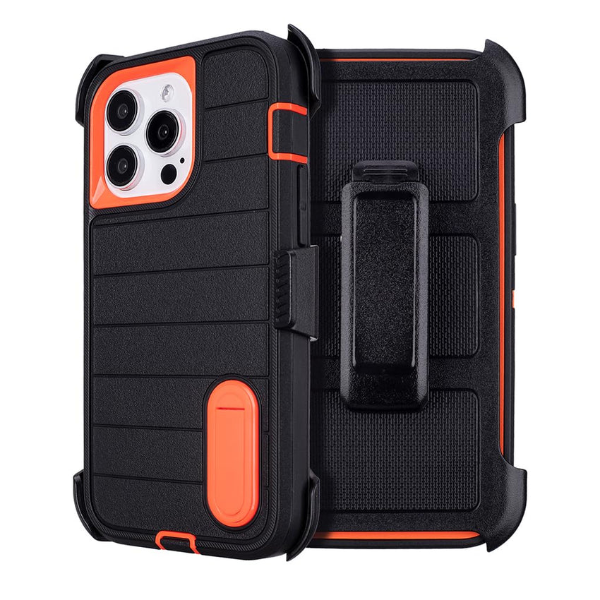 for Phone Case iPhone 15 Pro Max Case Black with Belt Clip Heavy Duty Holster for Shockproof Cases,3 Layers of Sturdy,Military Grade Defender Cover for iPhone 15 Pro Max Cases Black 6.7 Inch