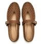 Woven Ballet Flats Women Mesh Raffia Flats Round Toe Mary Janes Comfortable Ballerina Flat Shoes