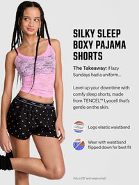 Victoria's Secret Women's Sleep Boxer Short, Red Lacquer, XL