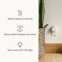 Pura Smart Home Fragrance Device Starter Set - Pura 4 - Scent Diffuser for Home - Includes Fragrance Aroma Diffuser - Square Box, Maui Mango and Signature Island Blend Scent Refills