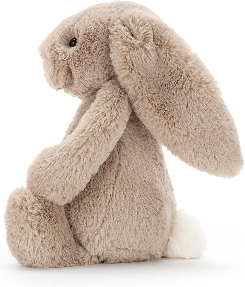 Jellycat Bashful Beige Bunny Stuffed Animal, Medium 12 inches - Rabbit and Bunny Plush Toy - Classic Children's Gift