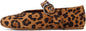Gothictor Women's Mesh Ballet Flats Round Toe Leopard Mary Jane Shoes Women | Cushioned Comfort, Easy to Style, Buckle Strap, Cheetah Print, Ballerina, Breathable, Lightweight, Dressy Casual, Non-Slip
