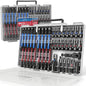 80-Piece Premium Magnetic Impact Nut Driver Set Metric & SAE with Socket Adapters, Bit Holder, Wing Nut Driver, Universal Sockets, Quick Release Extension, Power Bits
