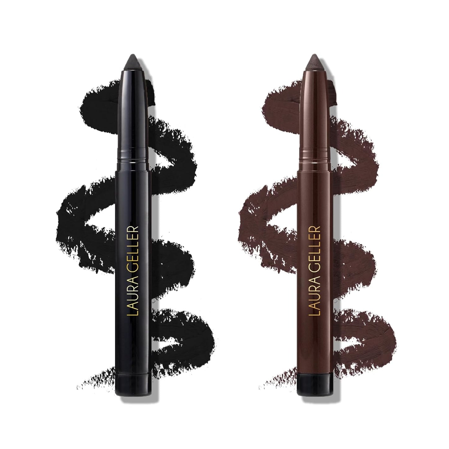 LAURA GELLER NEW YORK Kajal Longwear Kohl Eyeliner Pencil with Caffeine, Smooth & Blendable Makeup, Deep Black