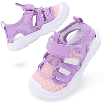 Girl Water Shoes Summer Sandals Soft Toddler Water Shoes Beach Swim Barefoot Shoes Sandals Mesh Sneakers Non-Slip Walking Shoes 8 Toddler Purple ScaleGirl Water Shoes Summer Sandals Soft Toddler Water Shoes Beach Swim Barefoot Shoes Sa…