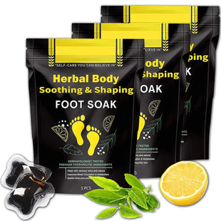 15 PCS Herbal Detox & Shaping Cleansing Foot Beads,Body Foot Soak for Men & Women,Herbal Foot Massage Beads for Body Care(3 Packs）