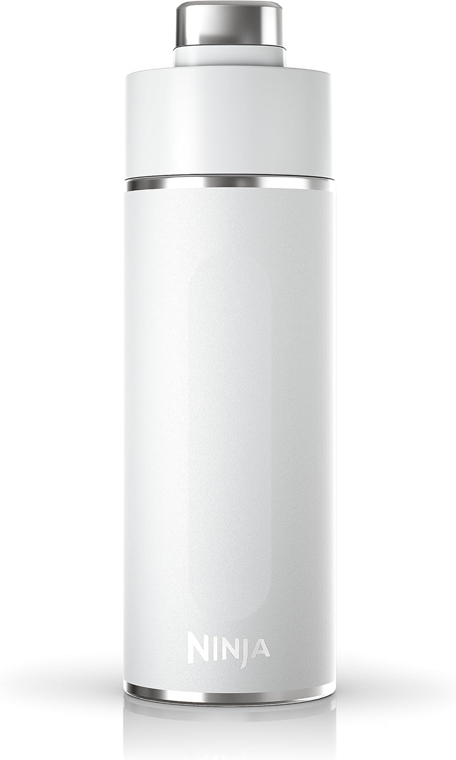 Ninja Thirsti 18oz Travel Water Bottle, For Carbonated Sparkling Drinks, Colder and Fizzier Longer, Leak Proof, 24 Hrs Cold, Dishwasher Safe, Stainless Steel Insulated Tumbler, Cloud White, DW1801WH