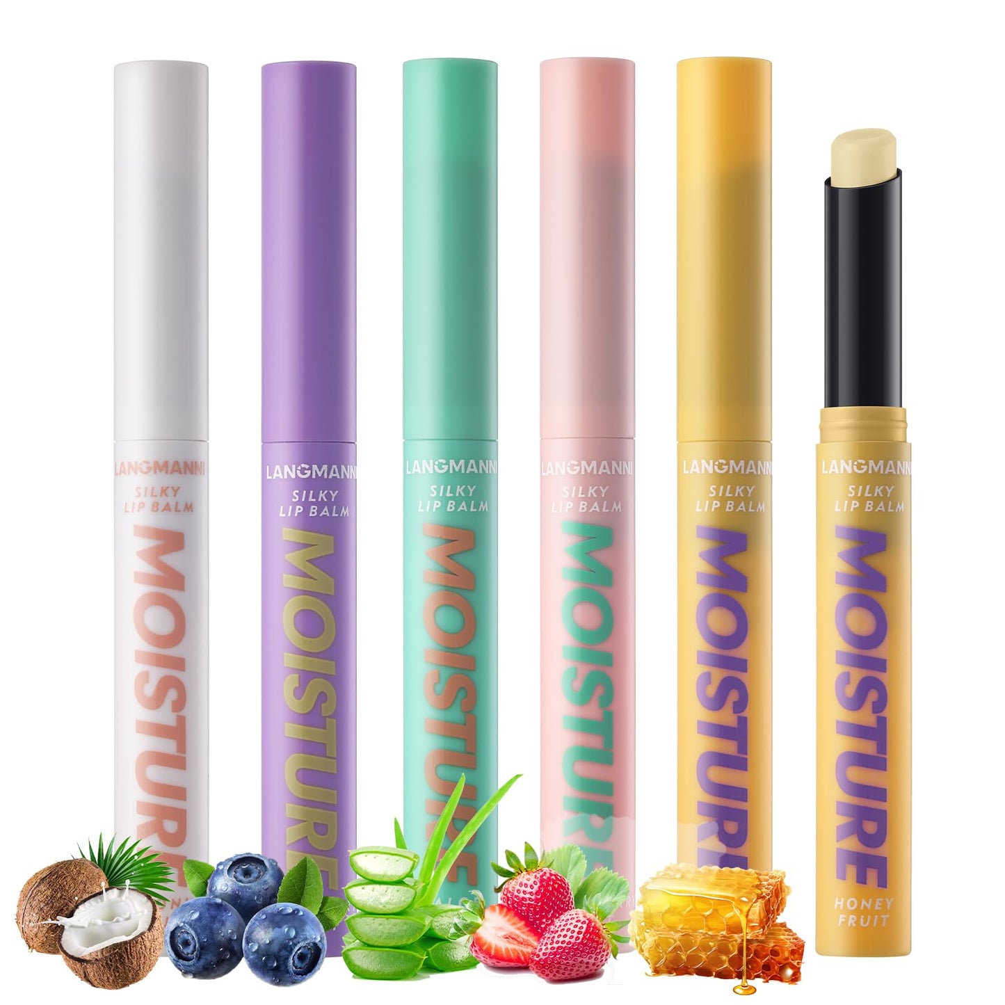 Jolilab Tinted LipBalm Color Change Silky Texture Fruit Flavoured for Lip Long Lasting Taste Waterproof Moisturizing Hydrating Lip Make-up for for Women and Girls