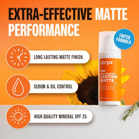 Carpe Primer Face Makeup Base ~New~ Zinc Mineral Sunscreen Face SPF 25 (Deep Tint Primer) Lasting Matte Primer For Oily Skin And Tinted Sunscreen