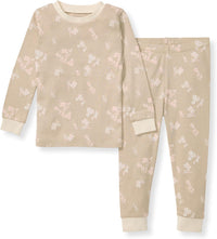 Burt's Bees Baby Girls' Pajamas, 2-Piece Long Sleeve Tee and Pants Organic Cotton PJ Set