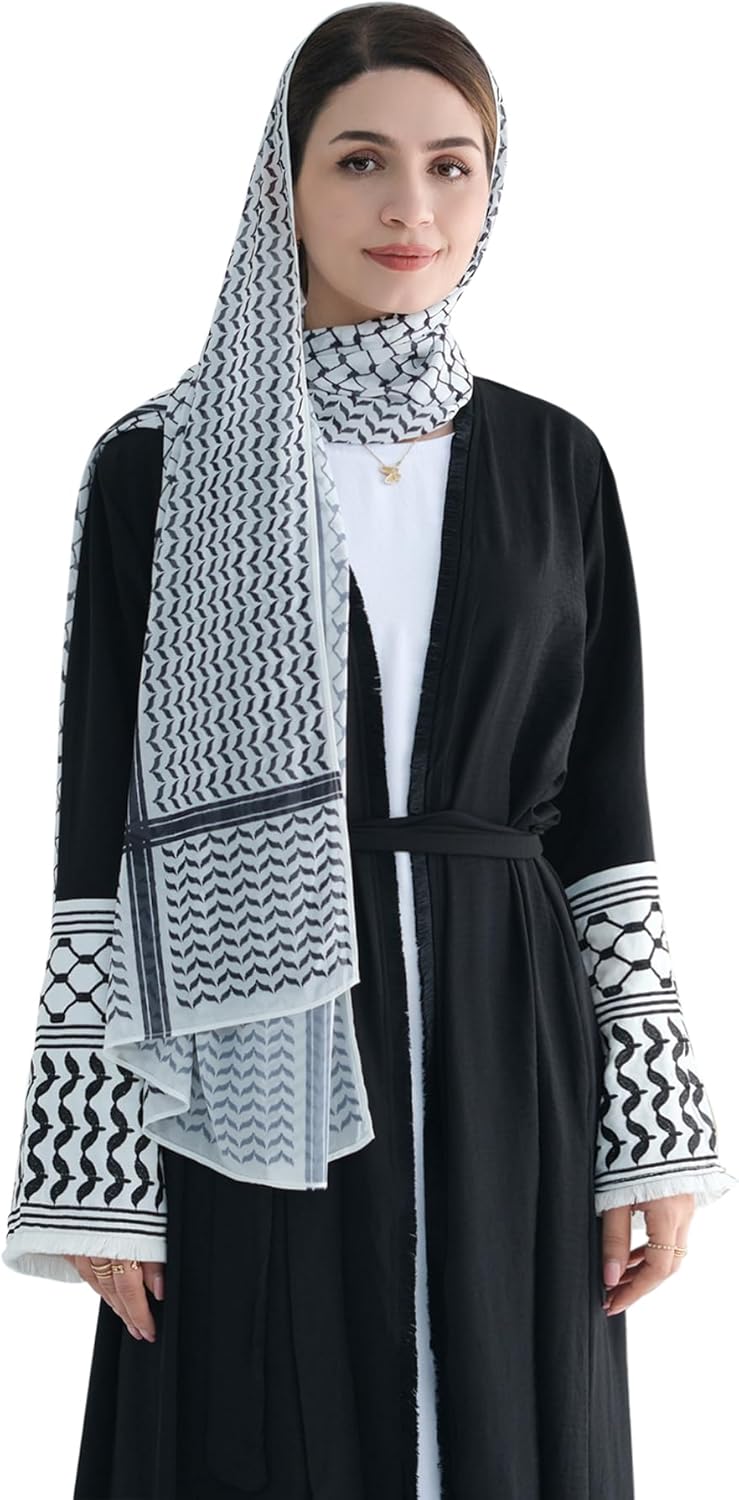 Women Abaya Muslim Prayer Dress Embroidered Sleeves Cardigan Kaftan Islamic Dubai Robe Casual Modest Abaya Dress