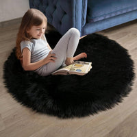 Ashler Faux Fur Rug, Fluffy White Small Sheepskin Rug, Ultra Soft 2x3 Ft Mat, Machine Washable Shag Mats, Nursery Throw for Bed, Living, Kids Room