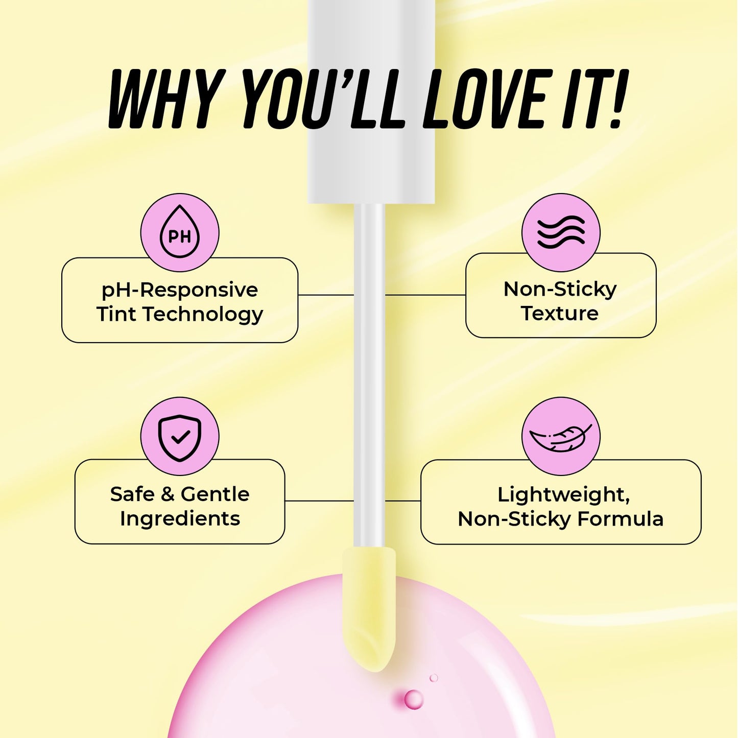 The Beauty Spy Yuli Color Changing Lip Oil - Korean Fruit Lip Gloss - pH-Reactive Formula with Argan Oil, Squalane, Shea Butter - Hydrate & Soften Lips, Glass Shine Effect (Yuzu)
