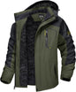 7DAY'S Men's Winter Skiing Jackets Water Resistant Fleece Coats Insulated Thermal Snowboard Jacket Parka Raincoat with Hood