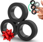 BUNMO Magnetic Rings Stocking Stuffers for Teens - Fidget Toys Adults - Stocking Stuffers for Boys - Magnetic Fidget Rings - Improved Stronger Magnets - Great Teen Gift - Multicolor