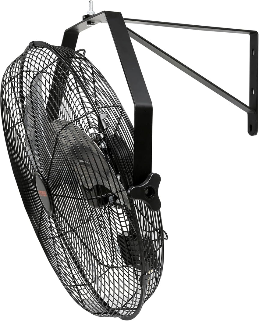 VEVOR 18 inch Wall Mount Fan Waterproof 2 Packs, 3 speed High Velocity 4000 CFM Industrial Wall Fan for Indoor, Commercial, Residential, Warehouse, Greenhouse, Workshop, Basement, Garage,Black