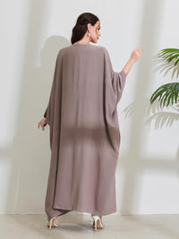 MedeShe Women's Modest Hidden Adjustable Belt Oversized Abaya Muslim Dress Prayer Robes Kaftans