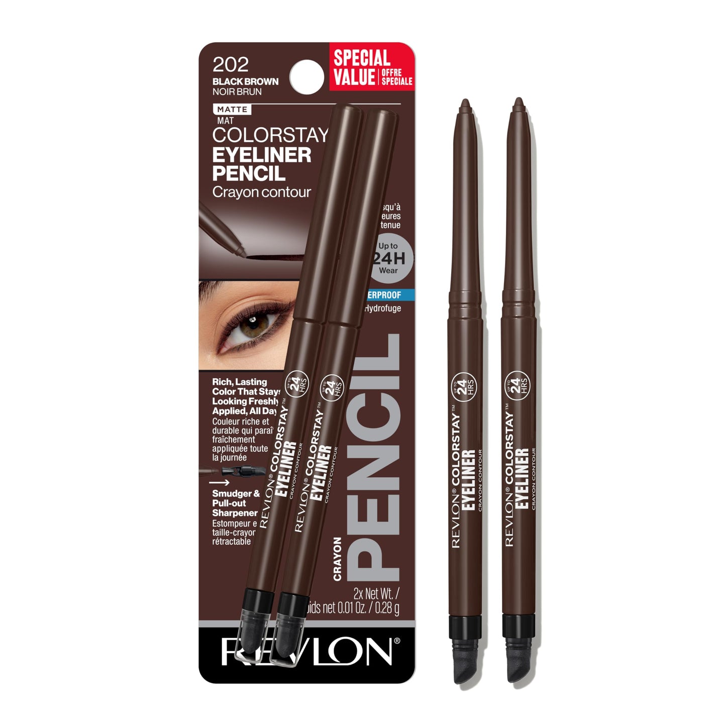 Black Brown0.01 Ounce (Pack of 2)