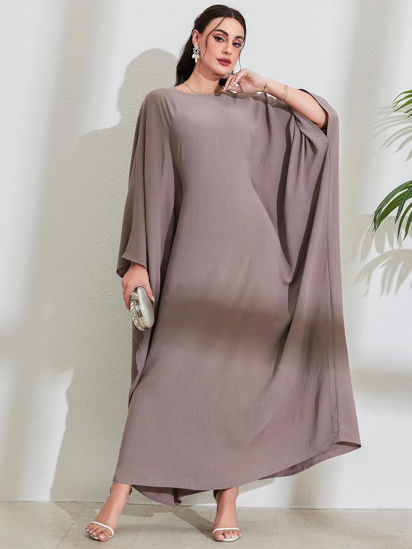 MedeShe Women's Modest Hidden Adjustable Belt Oversized Abaya Muslim Dress Prayer Robes Kaftans