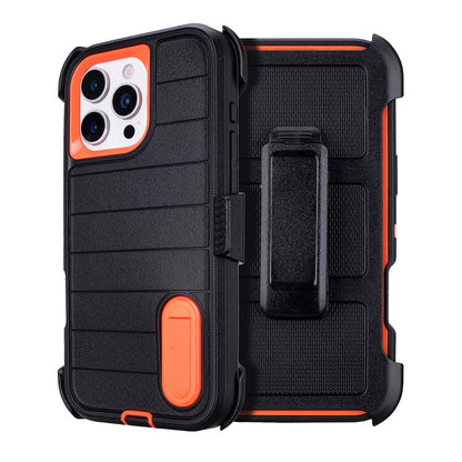 for Phone Case iPhone 16 Pro Max Case Black with Belt Clip Heavy Duty Holster for Shockproof Cases,3 Layers of Sturdy,Military Grade Defender Cover for iPhone 16 Pro Max Cases Black 6.9 Inch