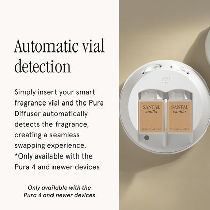 Pura x Studio McGee Home Scent Refill - Smart Air Diffuser - Up to 120-Hours of Luxury Fragrance per Refill - Home Essential - Clean & Safe Diffuser Fragrance - 2 Pack, Santal Vanilla