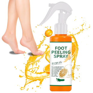1PCS Foot Peeling Spray Orange Oil,Exfoliating Foot Spray for Remove Dead Skin,Hydrating Foot Care Spray,Peel Off Spray for Calluses & Dry Toe Cracked Rough,Quickly Moisturizing & Nourishing Feet