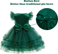 keaiyouhuo Girls Christmas Tree Dress Costume Kid Xmas Outfit with Accessories