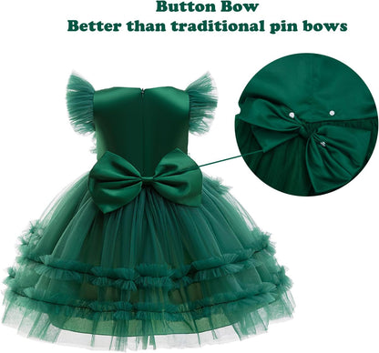 keaiyouhuo Girls Christmas Tree Dress Costume Kid Xmas Outfit with Accessories