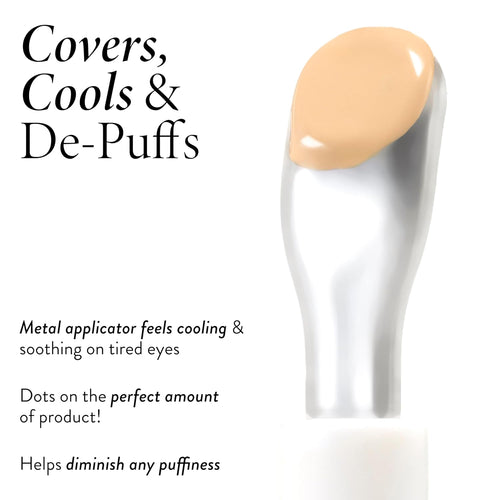 LAURA GELLER NEW YORK The Bright Stuff Illuminating Under Eye Concealer with Cooling Metal Tip - Light Coverage (07 Deep)