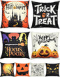 Christmas Decorations Set of 4 Double-Sided Print Christmas Pillow Covers 18" x 18", with 8 Cute Patterns, Throw Pillow Covers Perfect for Home Christmas Decor