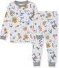 Burt's Bees Baby Girls' Pajamas, 2-Piece Long Sleeve Tee and Pants Organic Cotton PJ Set
