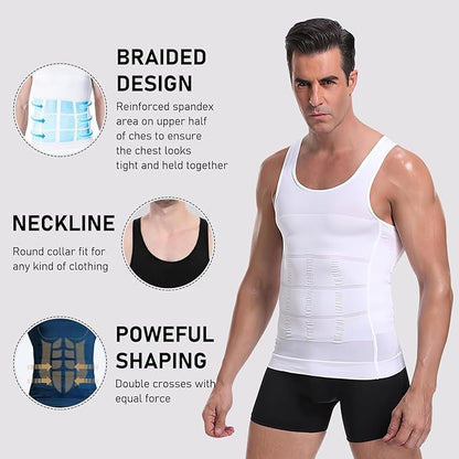 Shaperluv for Men, 2025 New Shaperluv Tank 2.0 Mens, Shaper Luv Tank for Men Big and Tall, Male Compression Shirt