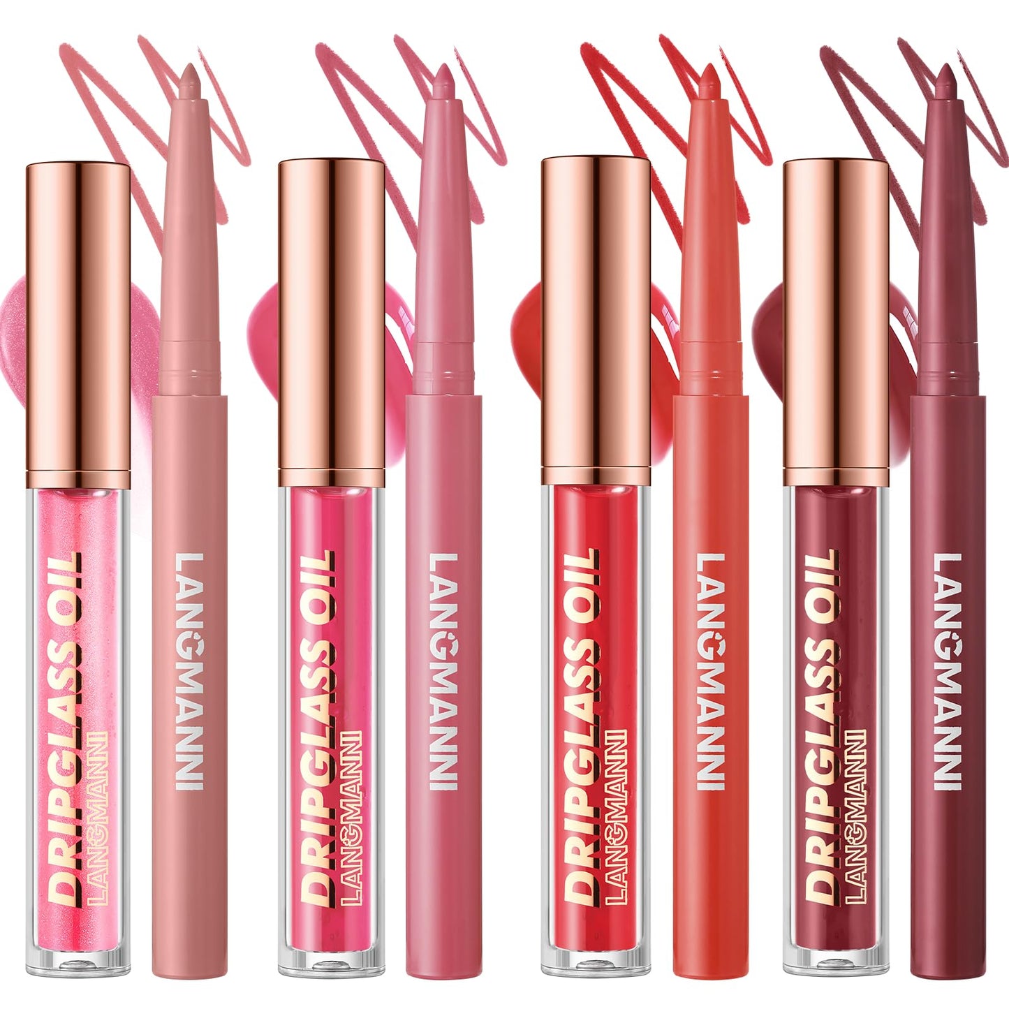lipliner+lip oil G8 Count (Pack of 1)